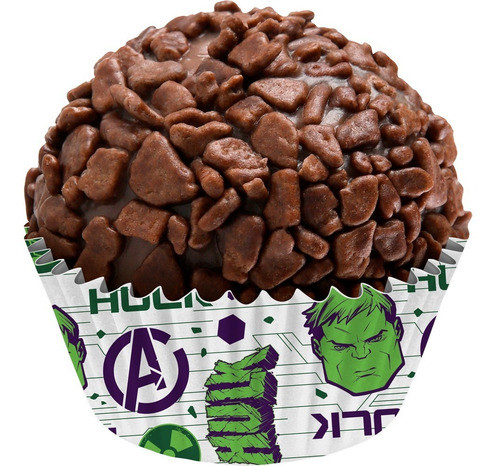 200 Unidades - Forminha De Doce Número 5 - Incrível Hulk 0