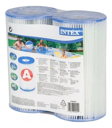 Filtro Cartucho Importado Repuesto Para Bomba Intex Pack 2 0