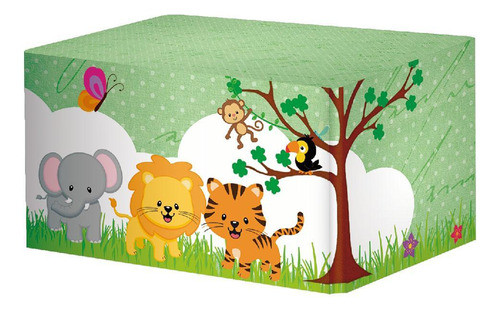 Capa De Mesa Safari Em Tecido Sublimado Veste Fácil 0