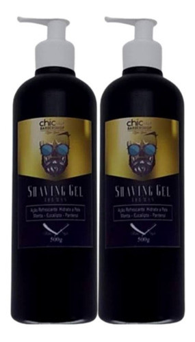 Kit 2 Gel Shaving Chic Hair 500gramas 0
