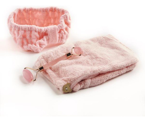 Set Masajeador Facial + Vincha Y Toalla Calm Para Spa 0