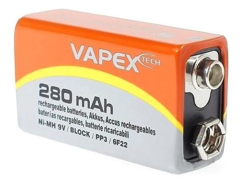 Batería Vapex 9v 280 Mah Recargable V006 0