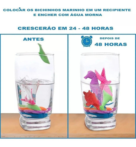 150 Bichinhos (cresce Na Água) + 50 Massinhas + 200 Moldes 1