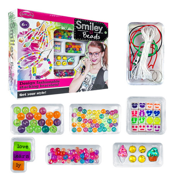 Kit Montar Pulseiras Miçangas Infantil Acessórios Bijuterias 0