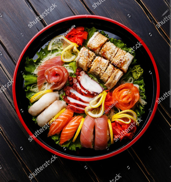 Oke Bandeja Redonda Para Sushi,excelente Material 36cm 1