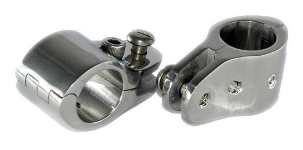 Herraje De Capota Conexión Caño De 7/8 Abierto Inox El Par 0 Herraje De Capota Conexión Caño De 7/8 Abierto Inox El Par 0