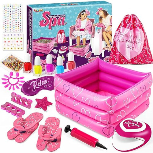 Kit De Spa Infantil Para Niñas, Kit De Uñas Para 0