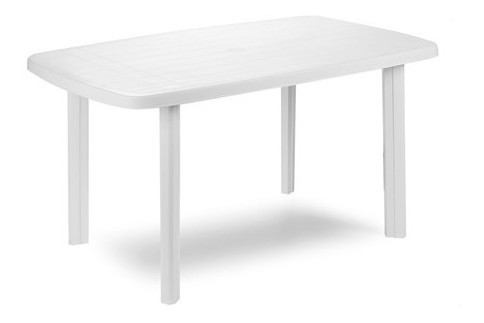 Mesas De Plástico Faro Blanca 1.40x0.90mt. 0