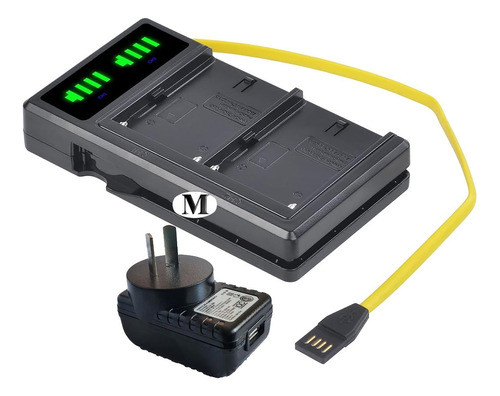 Cargador Bateria Dual 220v P/ Sony Np-f550 Trv-520 Z1 Z5 Z7 0