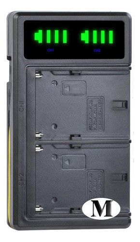 Cargador Bateria Dual 220v P/ Sony Np-f550 Trv-520 Z1 Z5 Z7 1
