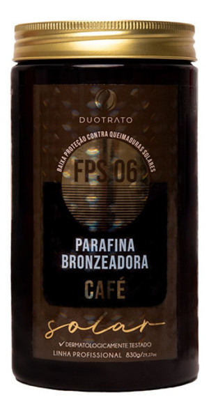 Parafina Bronzeadora Café Duotrato 830g 0