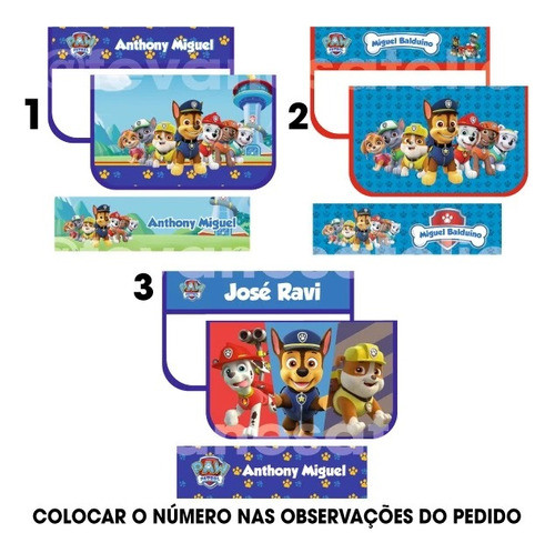 Estojo Higiene Bucal + 2 Toalha De Mão Perosnalizado 1