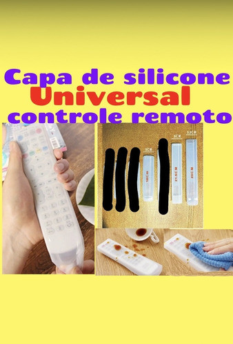 Capa Silicone P/ Controle Remoto Tv Proteção Universal . 0