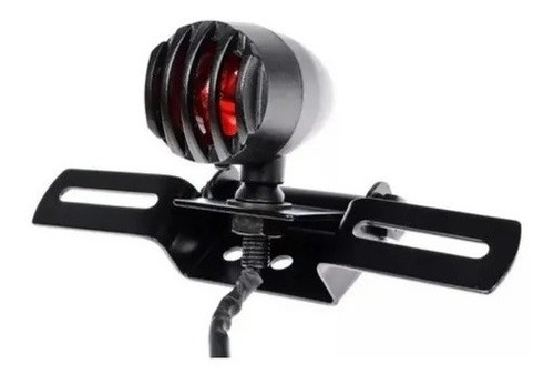 Farol Stop Rejilla Porta Patente Cafe Racer Custom Moto Bite 1