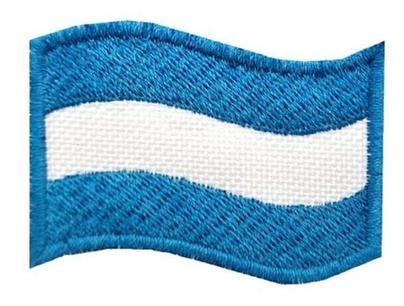 Parche Bordado Bandera Argentina Flameando Adr 0