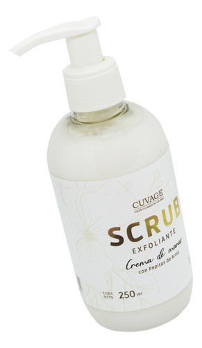 Cuvage Scrub Exfoliante Crema De Manos Pepitas Arroz 250ml 1
