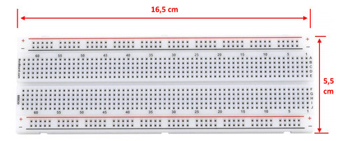 Protoboard 830 Pontos Prototipagem Eletrônica Arduino Esp32 1