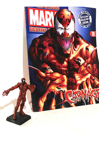 Eaglemoss Marvel Carnage #70 Plomo Importado + Revista 0