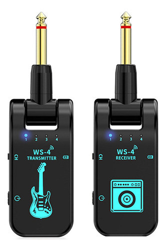 Transmissor E Receptor Sem Fio Para Instrumentos Preto 0