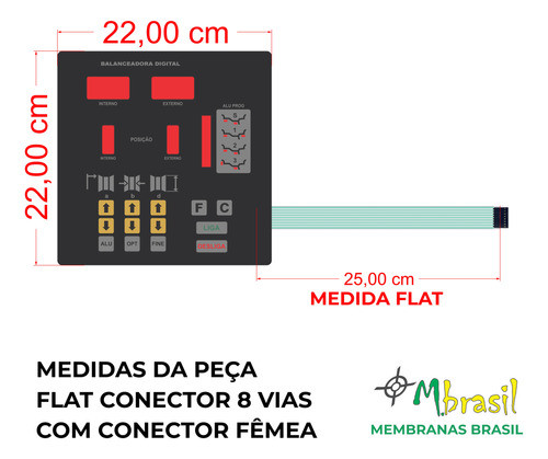 Teclado Balanceador De Rodas Emeb Cartech Ct 450 - Cód 440 1