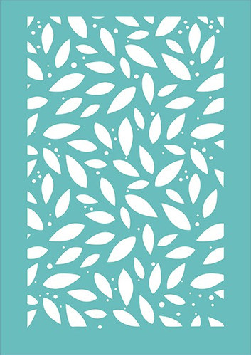 Stencil Laura Craft Fondo Hojitas 0