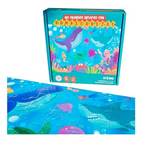 Rompecabezas Océano Marino 48 P - Juego Didáctico Infantil 1