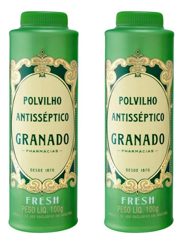 Talco Pes Granado 100g Fresh-kit C/2un 0