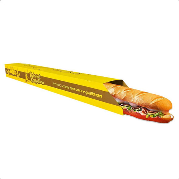 Embalagem Baguete Sanduiche Lanche Natural 60cm 200un 0