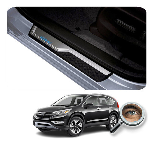 4 Cubre Zocalos Iluminados Oem Para Crv 2017+ Tuningchrome 0