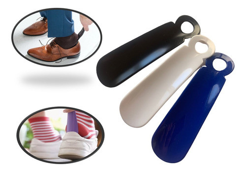 Calzador De Zapatos Plástico 14cm Ayuda Colocación Pie 0