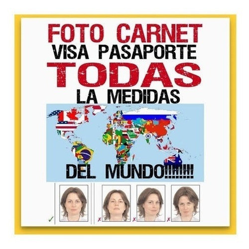 Foto Carnet  Visa Pasaporte Consulados Embajadas Microcentro 0
