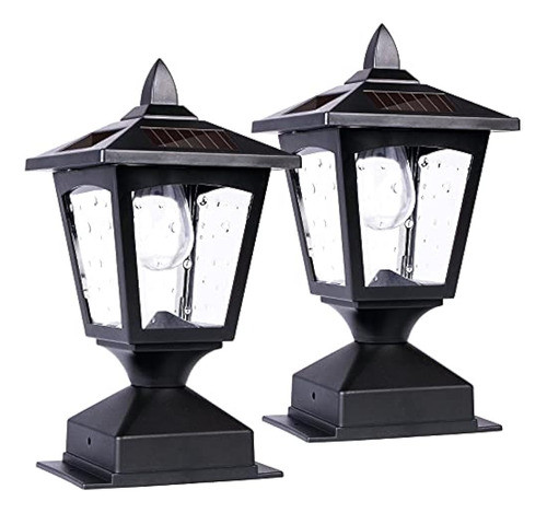 Poste De Luces Solares Al Aire Libre, Luces Solares Para Pos 0
