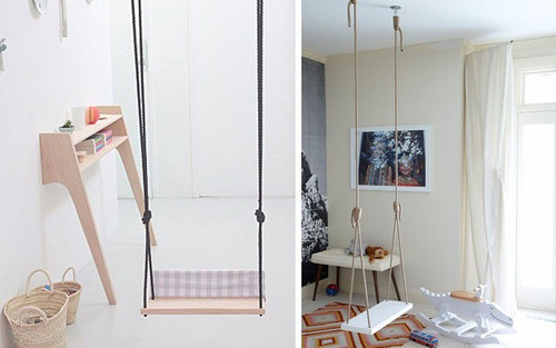 Hamacas Columpios Infantiles En Madera 1