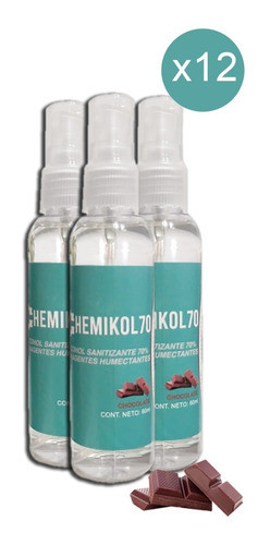 Sanitizante Liquido Para Manos Fragancia Chocolate X 12u 0