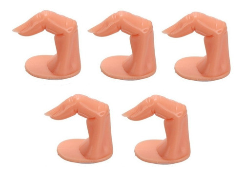 5 Dedos Practica Uñas Esculpidas Manicuria Maqueta Acrilica 0
