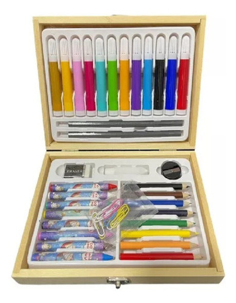 Caja Artistica Nuwa 34 Articulos Marcadores Crayones Lapices 0 Caja Artistica Nuwa 34 Articulos Marcadores Crayones Lapices 0