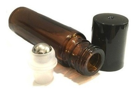 10 Frascos Vidro Âmbar Rollon 10ml Premium (vidro Grosso) 1