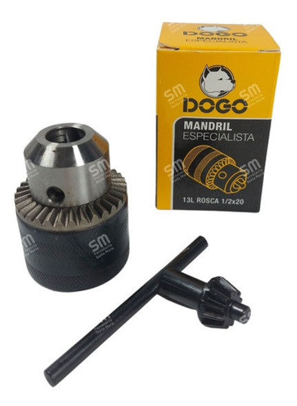 Mandril Especialista 13mm C/ Llave Profesional 1/2 X 20 Dogo 1 Mandril Especialista 13mm C/ Llave Profesional 1/2 X 20 Dogo 1