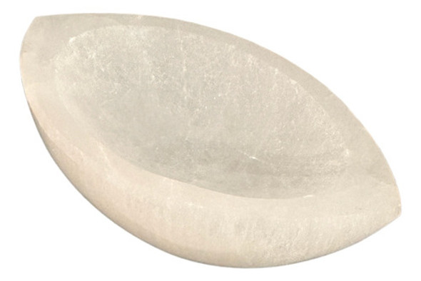 Tigela Pote Pedra Cristal Selenita Natural Bowl Barca 0
