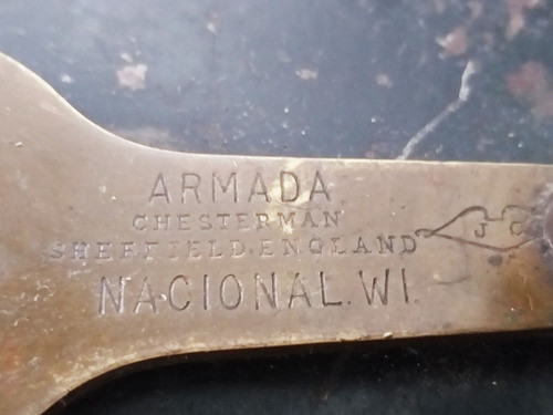 Antigua Cinta Metrica Armada Nacional Wi Sheffield England 1