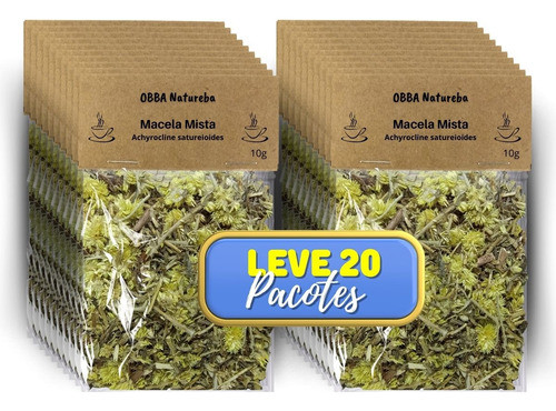 Leve 20 Pacotes Chá De Macela Mista Próprio Para Cha 0