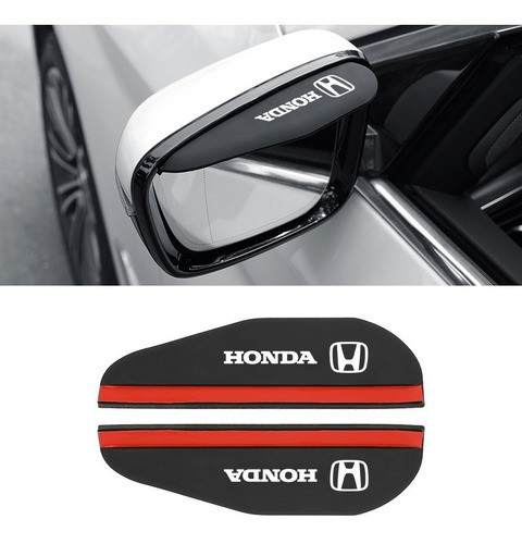 Visera Antigoteo Retrovisor Honda 2 Piezas  Goma Sil Adh3m 0