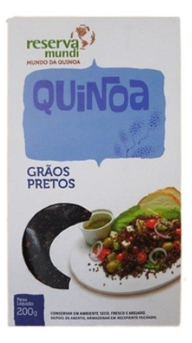Kit 2x: Quinoa Em Grãos Preta Sem Glúten Reserva Mundi 200g 0