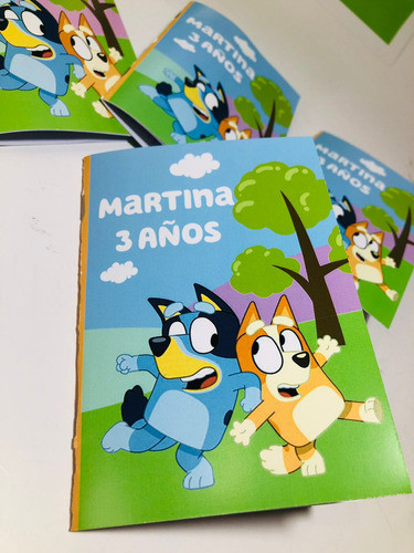 Libritos Para Colorear Personalizados X 15 Bluey 1