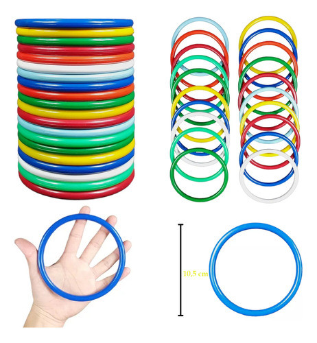 Kit 100 Argola Plástica P/ Parque Barraca Pesca Festa Junina 1