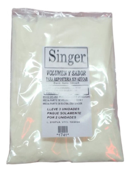 Volumen Y Sabor Para Repostería Sin Azúcar 100g 0