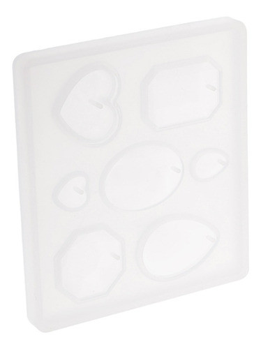 1 Bloco De Resina Silicone Molde Coração Lágrima Pingente Mo 0