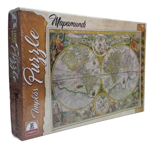 Rompecabezas Puzzle - Implas - Mapamundi 1000 Piezas 0