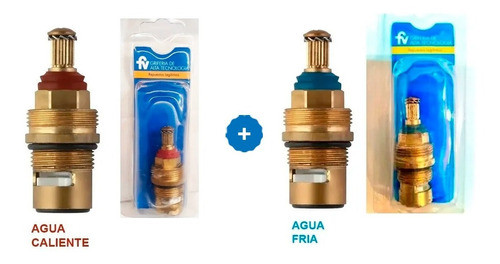 Juego Vastagos Fv Agua Fria-caliente Libby Lavatorio 1