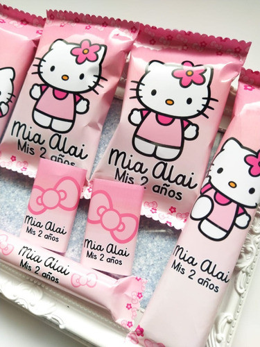 Golosinas Personalizadas Para 10 Chicos Hello Kitty 1